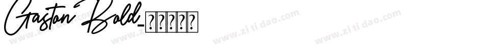 Gaston Bold字体转换